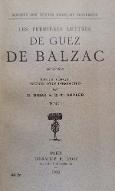 Les  premières lettres de Guez de Balzac : 1618-1627