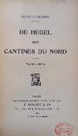 De Hegel aux cantines du Nord
