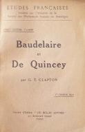 Baudelaire et de Quincey