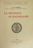 La  mystique de Baudelaire