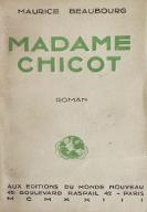 Madame Chicot : roman