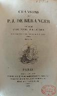 Chansons de P.J. de Béranger