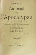 Au seuil de l'apocalypse : 1913-1915