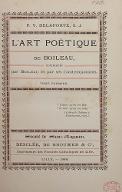 L'art poétique de Boileau : commenté Boileau et par ses contemporains