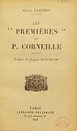 Les  "premières" de P. Corneille