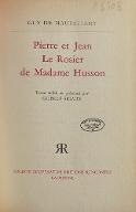 Pierre et Jean, Le rosier de Madame Husson