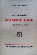 En marge d'André Gide : portrait et fac-similé de l'auteur