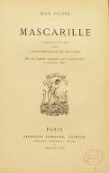 Mascarille : à-propos en vers pour l'anniversaire de Molière dit à la Comédie-Française par Coquelin aîné, le 15 janvier 1873