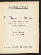 Le  Biscuit de Sèvres : Directoire, Consulat et Premier Empire