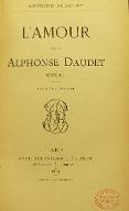 L'amour chez Alphonse Daudet : essai