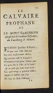 Le  Calvaire prophané ou Le Mont Valérien usurpé par les Jacobins réformez du fauxbourg Saint Honoré à Paris
