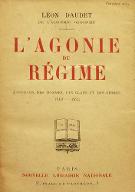 L'agonie du régime : panorama des hommes, des clans et des crimes : 1919 - 1925