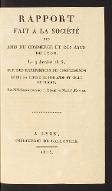 Rapport fait à la société des Amis du commerce et des arts de Lyon, Le 9 Janvier 1815, sur des expériences de comparaison entre la céruse de Hollande et celle de Clichy