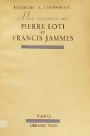 Mes souvenirs sur Pierre Loti et Francis Jammes