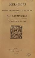 Mélanges de littérature, d'histoire et de philologie offerts à Paul Laumonier, par ses élèves et ses amis