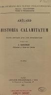 Historia calamitatum : texte critique avec une introduction