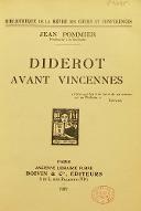 Diderot avant Vincennes