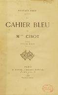 Le  cahier bleu de Mlle Cibot