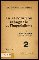 La  révolution espagnole et l'impérialisme