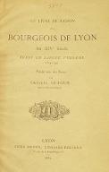 Le  livre de raison d'un bourgeois de Lyon au XIVe siècle : texte en langue vulgaire (1314-1344)