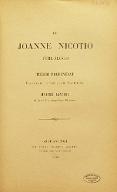 Joanne Nicotio : philologo