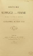 Histoire du "Supplice d'une femme" : réponse à M. Emile de Girardin