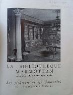 La  bibliothèque Marmottan... : ses richesses et ses souvenirs de l'épopée napoléonienne