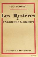 Les  mystères de l'Académie Goncourt