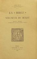 La  "Bible" au seigneur de Berzé : édition critique d'après tous les manuscrits connus