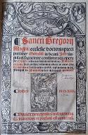 Sancti Gregorii magni ecclesie doctoris precipui