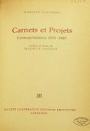 Carnets et projets ; Correspondance 1878-1880
