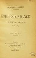 Correspondance. 2ème série, 1850-1854