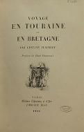 Voyage en Touraine et en Bretagne