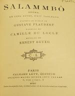 Salammbô : opéra en cinq actes, huit tableaux d'après le roman de Gustave Flaubert