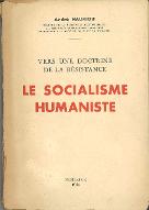 Vers une doctrine de la Résistance : le socialisme humaniste