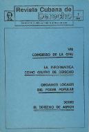 Revista cubana de derecho. 1