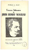 L'oeuvre littéraire de John Henry Mackay