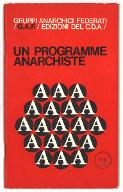 Un programme anarchiste