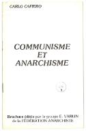 Communisme et anarchisme