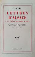 Lettres d'Alsace à sa nièce Madame Denis