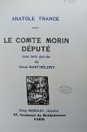 Le  comte Morin, député
