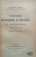 Voltaire, Montesquieu et Rousseau en Angleterre