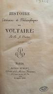 Histoire littéraire et philosophique de Voltaire