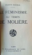 Le  féminisme au temps de Molière