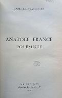 Anatole France : polémiste