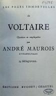 Les  pages immortelles de Voltaire