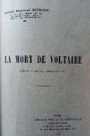 La  mort de Voltaire : étude clinique rétrospective