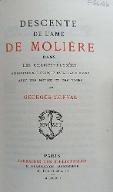 Descente de l'âme de Molière dans les Champs-Elysées