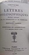 Lettres philosophiques : additions et corrections à la première édition (1909)