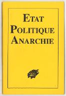 Etat, politique, anarchie